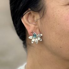 Load image into Gallery viewer, Moss Kyanite & Naupaka Earring Jackets