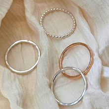 Load image into Gallery viewer, Gold Hammered Stacking Ring - Medium Weight