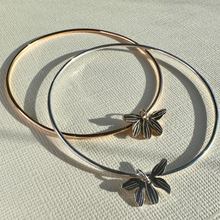 Load image into Gallery viewer, Naupaka Charm Bangle Bracelet