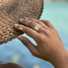 Load image into Gallery viewer, Cigar Band Ring Gold Filled