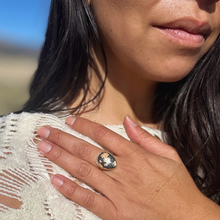 Load image into Gallery viewer, Kapa Cloth & Gold Filled Ring