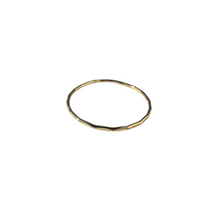 Load image into Gallery viewer, Gold Filled Stacking Ring - Hammered