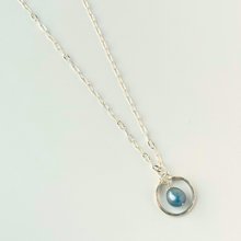 Load image into Gallery viewer, Mini Blue Pearl Goddess Necklace