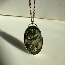 Load image into Gallery viewer, Gold Filled & Moss Agate Pendant