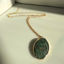 Load image into Gallery viewer, Gold Filled & Moss Agate Pendant