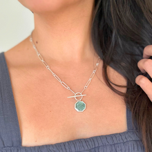 Load image into Gallery viewer, Kapa Cloth Pendant & Paperclip Chain