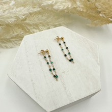 Load image into Gallery viewer, Turquoise Gold-Filled Earring Jackets