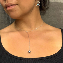 Load image into Gallery viewer, Blue Pearl Lariat