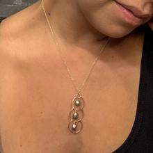 Load image into Gallery viewer, Green Pearl Goddess Necklace