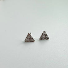 Load image into Gallery viewer, Sterling Silver Triangle Studs
