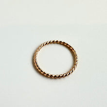 Load image into Gallery viewer, Gold Filled Spiral Stacking Ring
