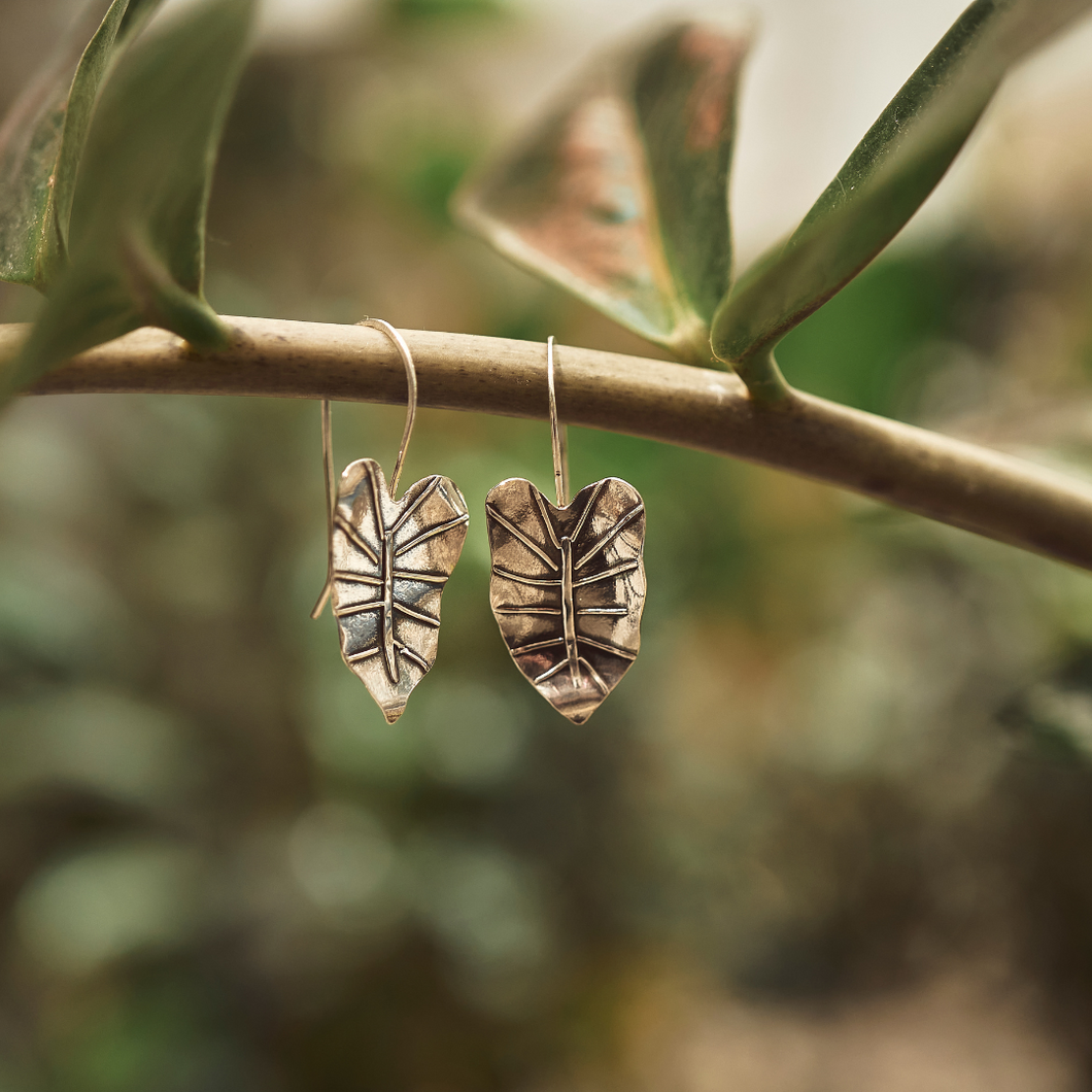 Kalo Leaf Earrings