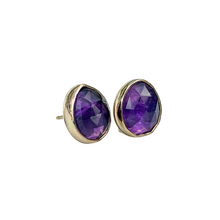 Load image into Gallery viewer, Amethyst Stud Earrings
