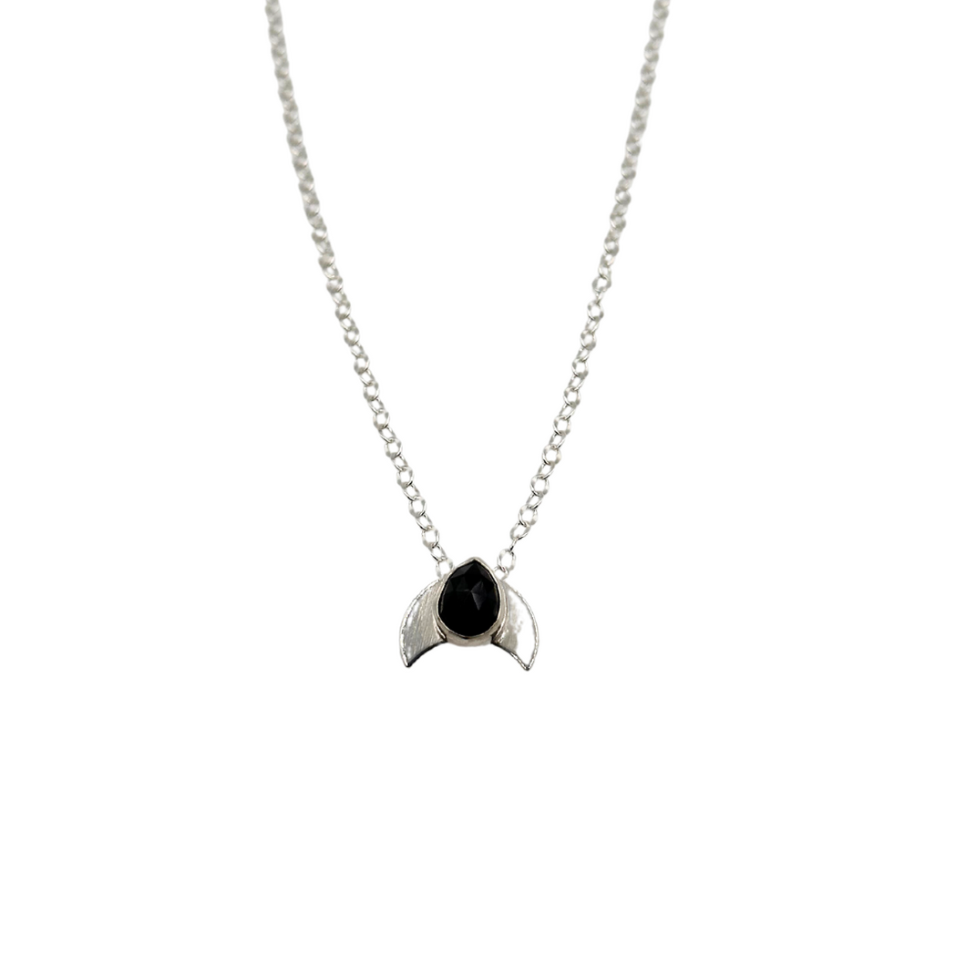 Black Onyx & Silver Necklace