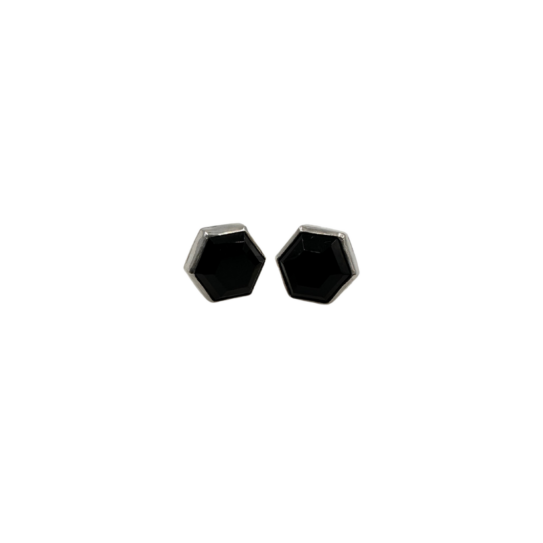 Black Onyx Stud Earrings