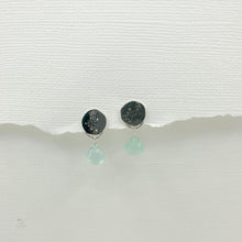 Load image into Gallery viewer, Chalcedony &amp; Sterling Silver Hoku Earrings
