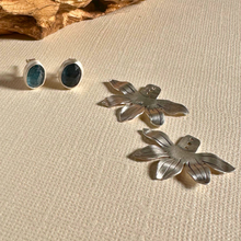 Load image into Gallery viewer, Moss Kyanite &amp; Naupaka Earring Jackets
