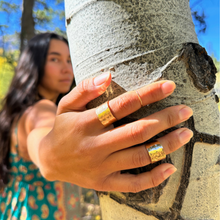 Load image into Gallery viewer, Cigar Band Ring Gold Filled
