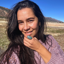 Load image into Gallery viewer, Moss Agate &amp; Gold Filled Ring
