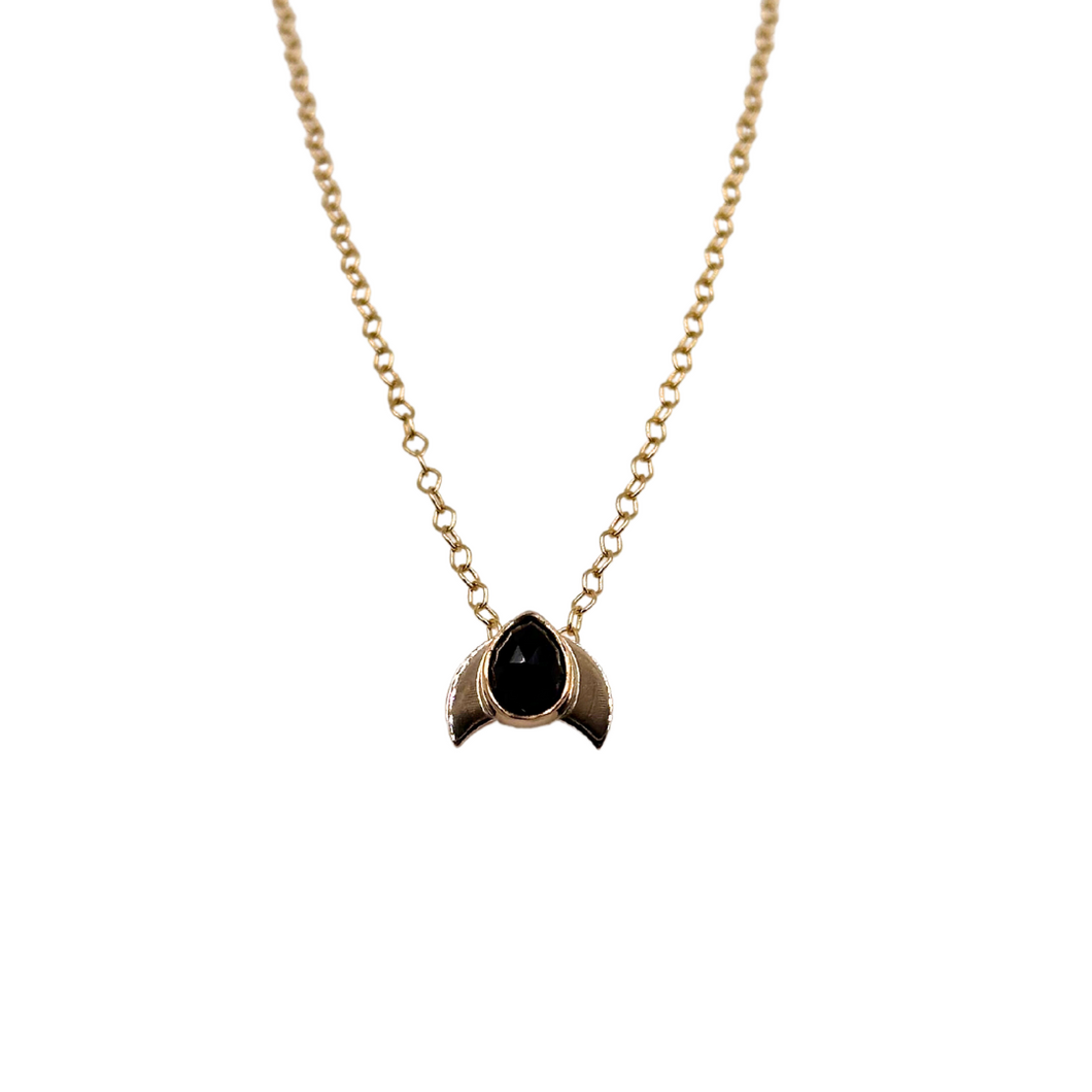 Black Onyx & Gold Necklace