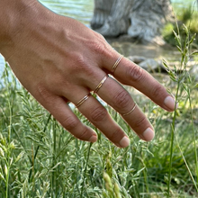 Load image into Gallery viewer, Gold Filled Stacking Ring - Hammered
