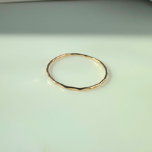 Load image into Gallery viewer, Gold Filled Stacking Ring - Hammered
