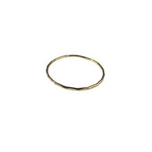 Load image into Gallery viewer, Gold Filled Stacking Ring - Hammered
