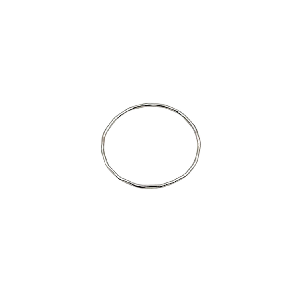 Sterling Silver Stacking Ring - Hammered