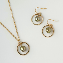 Load image into Gallery viewer, Mini Green Pearl Goddess Necklace
