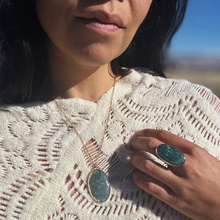 Load image into Gallery viewer, Moss Agate &amp; Gold Filled Ring
