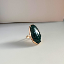 Load image into Gallery viewer, Moss Agate &amp; Gold Filled Ring
