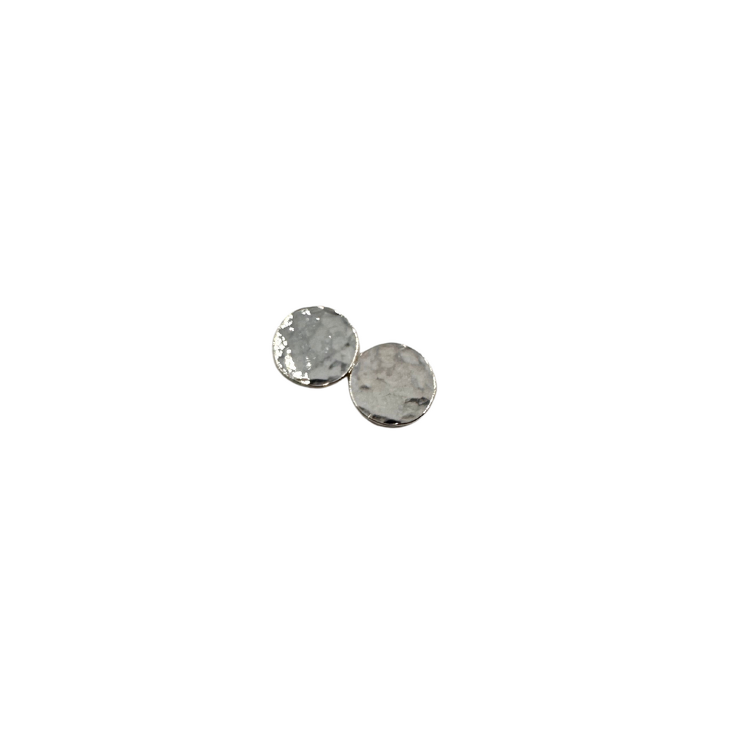 Sterling Silver Full Moon Studs