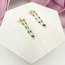 Load image into Gallery viewer, Turquoise Gold-Filled Earring Jackets
