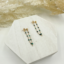 Load image into Gallery viewer, Turquoise Gold-Filled Earring Jackets
