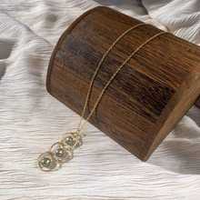 Load image into Gallery viewer, Green Pearl Goddess Necklace
