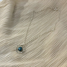 Load image into Gallery viewer, Mini Blue Pearl Goddess Necklace
