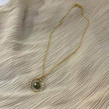 Load image into Gallery viewer, Mini Green Pearl Goddess Necklace
